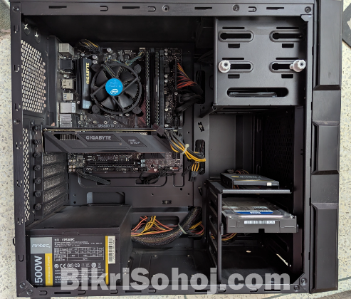 Full Gaming Desktop PC with 1050Ti Graphics Card